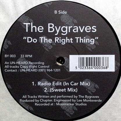 The Bygraves : Do The Right Thing (12")