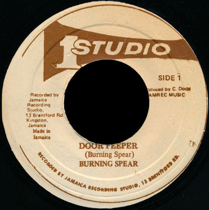 Burning Spear / Sound Dimension : Door Peeper / Soul Shake (7", RE, RP)
