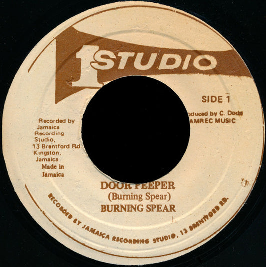 Burning Spear / Sound Dimension : Door Peeper / Soul Shake (7", RE, RP)