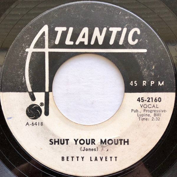 Bettye Lavette : My Man - He's A Lovin' Man / Shut Your Mouth (7", Promo)