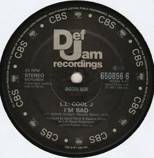 L.L. Cool J* : I'm Bad (12", Sti)
