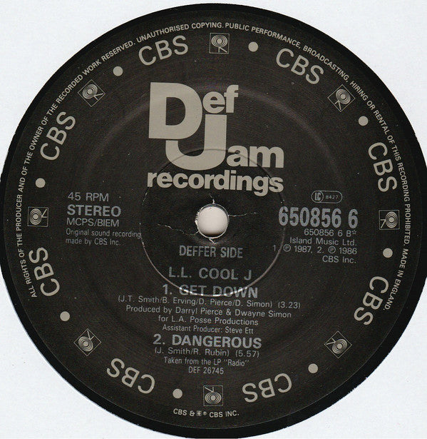 L.L. Cool J* : I'm Bad (12", Sti)
