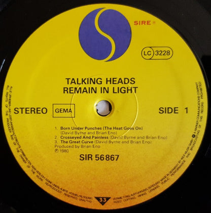 Talking Heads : Remain In Light (LP, Album, RE)