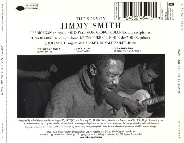 Jimmy Smith : The Sermon! (CD, Album, RE, RM)