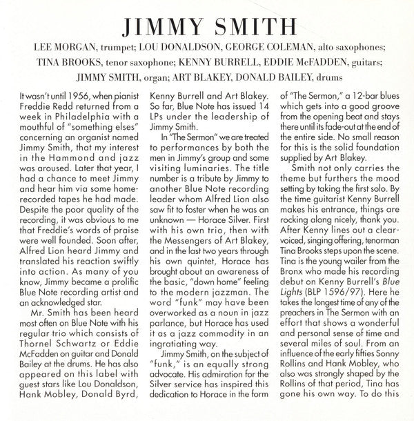 Jimmy Smith : The Sermon! (CD, Album, RE, RM)