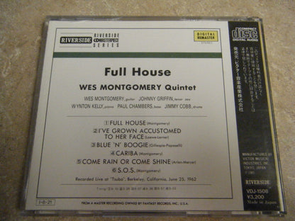 Wes Montgomery : Full House (CD, Album, RE, RM)