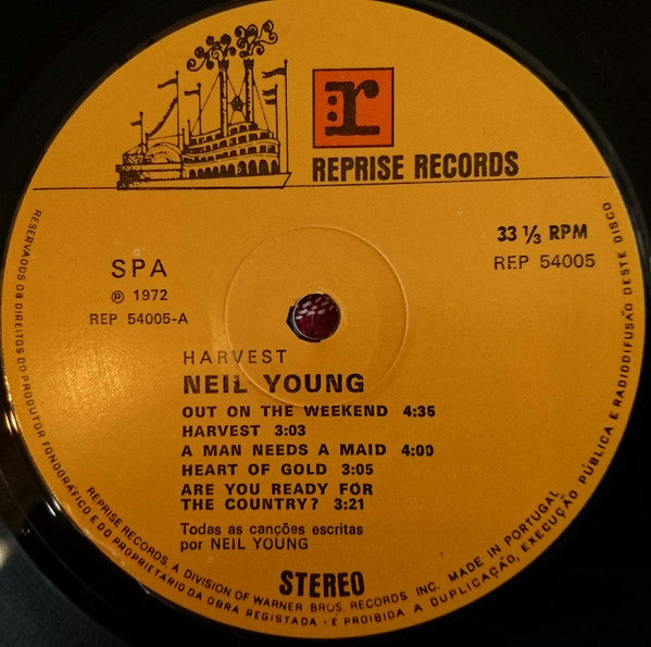 Neil Young : Harvest (LP, Album, RE, Gat)