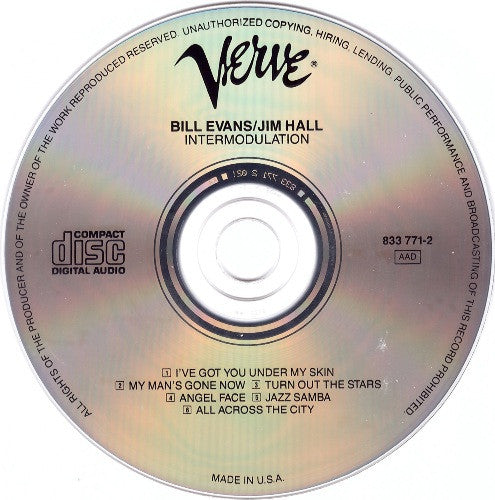 Bill Evans / Jim Hall : Intermodulation (CD, Album, RE)