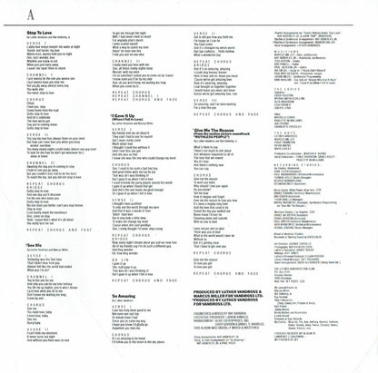 Luther Vandross : Give Me The Reason (LP, Album)