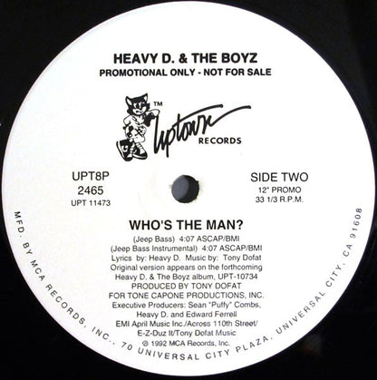 Heavy D. & The Boyz : Who's The Man? (12", Single, Promo)