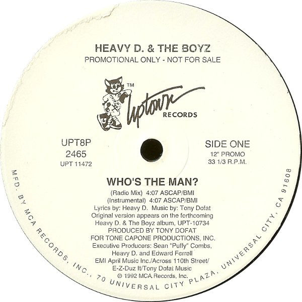Heavy D. & The Boyz : Who's The Man? (12", Single, Promo)