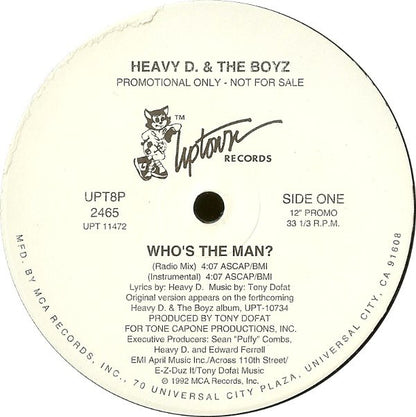 Heavy D. & The Boyz : Who's The Man? (12", Single, Promo)