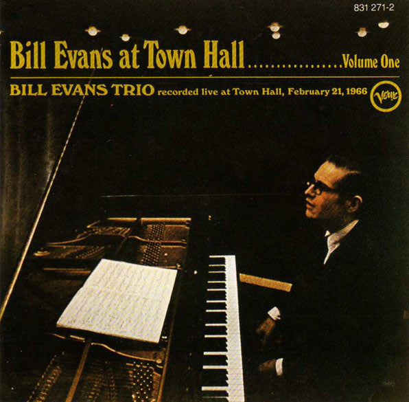 The Bill Evans Trio : At Town Hall ....... Volume One (CD, Album, RE, RM)