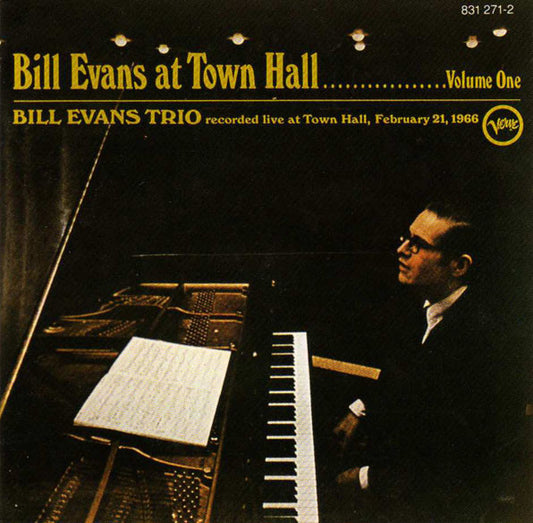 The Bill Evans Trio : At Town Hall ....... Volume One (CD, Album, RE, RM)