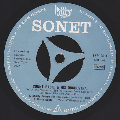 Dave Lambert (3), Jon Hendricks, Joe Williams, Annie Ross Plus The Count Basie Orchestra : Sing Along With Basie - Vol 2 (7", EP)