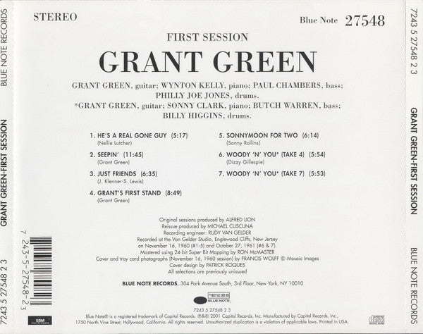 Grant Green : First Session (CD, Album, Ltd, RM)