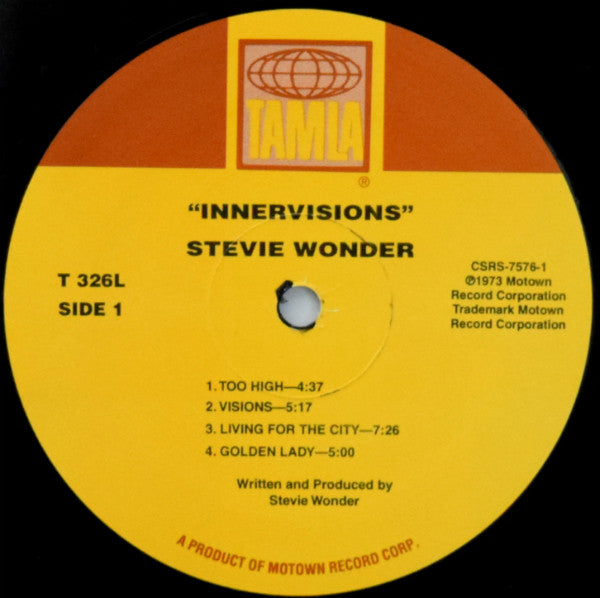 Stevie Wonder : Innervisions (LP, Album, RE, RP, Gat)