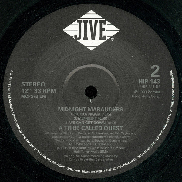 A Tribe Called Quest : Midnight Marauders (2xLP, Album)