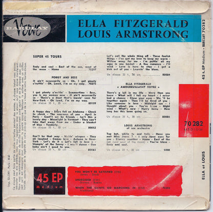 Ella Fitzgerald & Louis Armstrong : A Hollywood Bowl (7", EP)