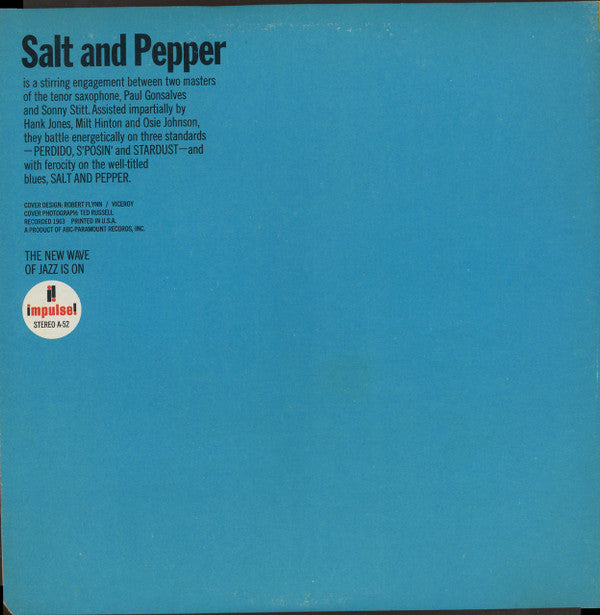 Sonny Stitt And Paul Gonsalves : Salt And Pepper (LP, Album, RE, Gat)
