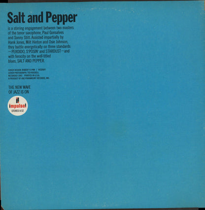 Sonny Stitt And Paul Gonsalves : Salt And Pepper (LP, Album, RE, Gat)
