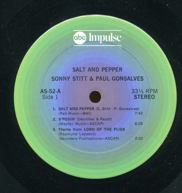 Sonny Stitt And Paul Gonsalves : Salt And Pepper (LP, Album, RE, Gat)