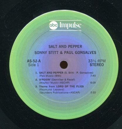 Sonny Stitt And Paul Gonsalves : Salt And Pepper (LP, Album, RE, Gat)