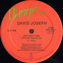 David Joseph : You Can't Hide (Your Love From Me) (12")