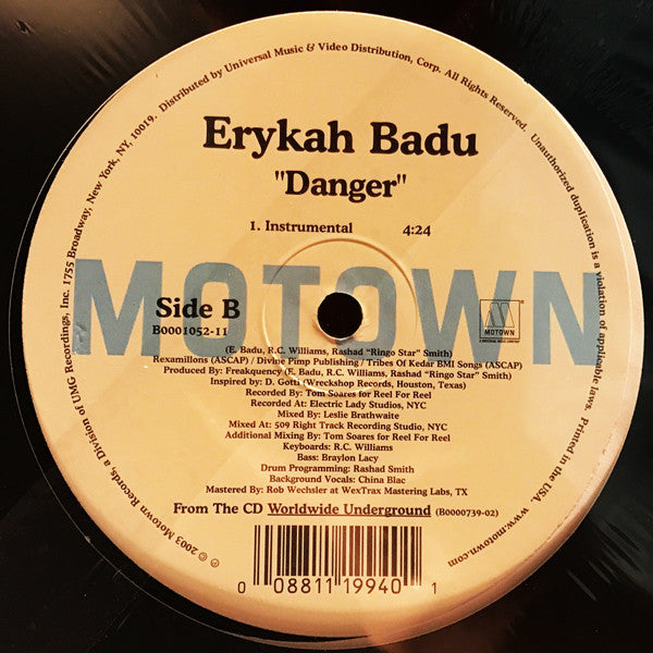 Erykah Badu : Danger (12")
