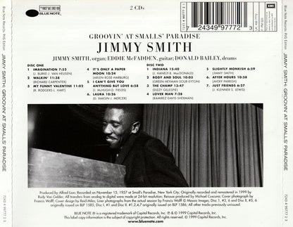 Jimmy Smith : Groovin' At Smalls' Paradise (2xCD, Album, Comp, Mono, RE, RM)