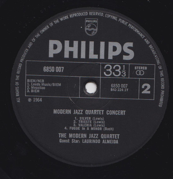 The Modern Jazz Quartet : Concert (LP, Comp)