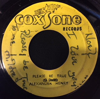 Alexander Henry : Please Be True (7", RP, Yel)