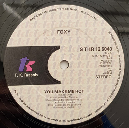 Foxy : Get Off (Full Length Unedited Version) (12", Ltd)