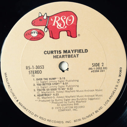 Curtis Mayfield : Heartbeat (LP, Album, 73)