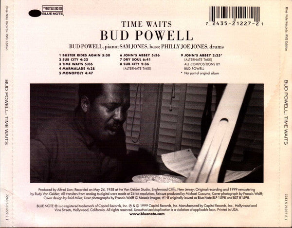 The Amazing Bud Powell* : Time Waits (CD, Album, RE, RM)
