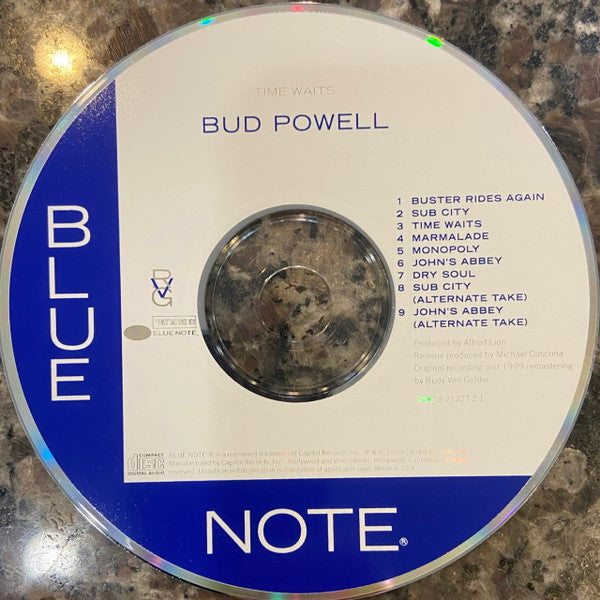 The Amazing Bud Powell* : Time Waits (CD, Album, RE, RM)