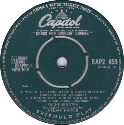 Frank Sinatra : Songs For Swingin' Lovers! (7", EP)