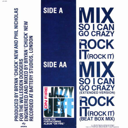 Jazzy Jeff : Mix So I Can Go Crazy (12")
