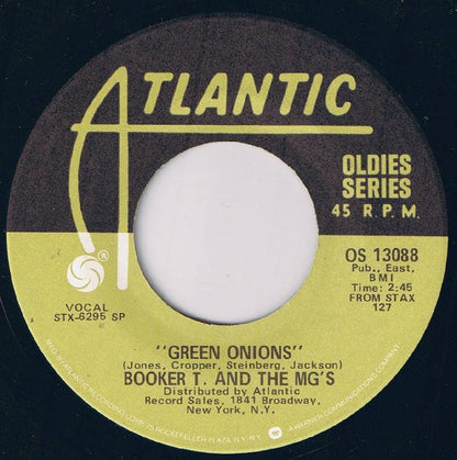 Booker T. & The MG's* : Green Onions / Chinese Checkers (7", Single, RE)