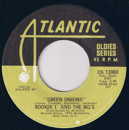 Booker T. & The MG's* : Green Onions / Chinese Checkers (7", Single, RE)