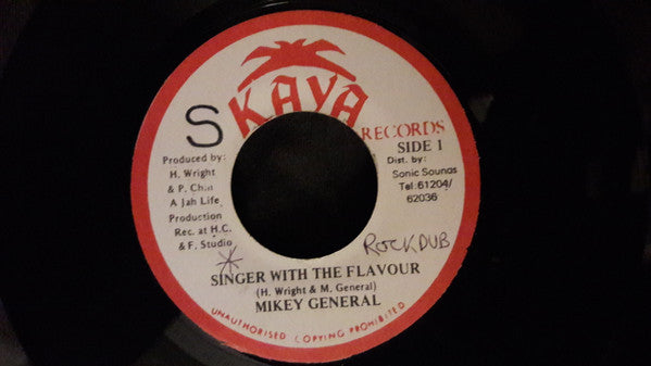 Mikey General : Singer With The Flavor  (7")