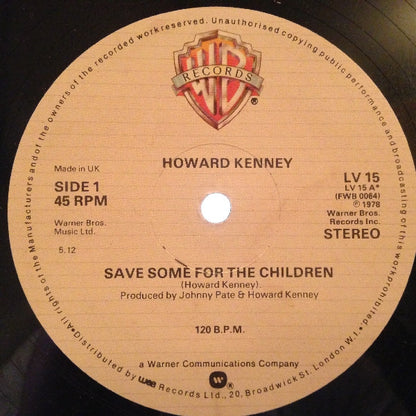 Howard Kenney : Save Some For The Children (12", Single)