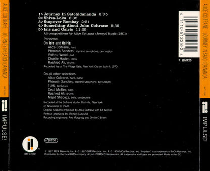Alice Coltrane Featuring Pharoah Sanders : Journey In Satchidananda (CD, Album, RE, RM, Dig)