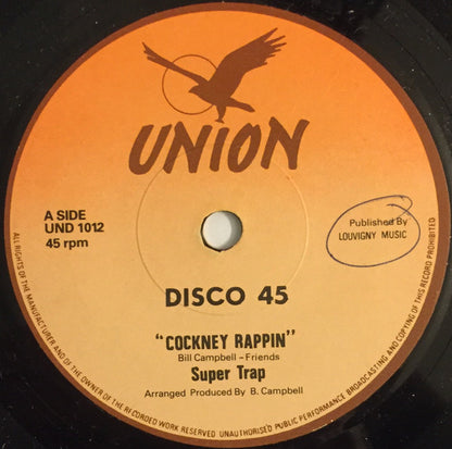 Super Trap : Cockney Rappin (7", Single)