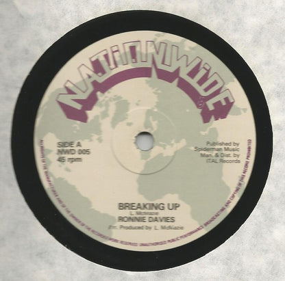 Ronnie Davis / Ranking Spanner : Breaking Up / Fever / Natty Dread She Want (12")