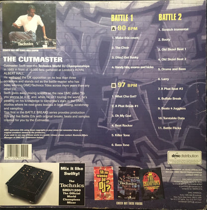 Cutmaster Swift : Battle Breaks 1 (LP, Comp)