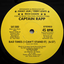 Captain Rapp / Kimberly Ball : Bad Times (I Can't Stand It) (12", RP)