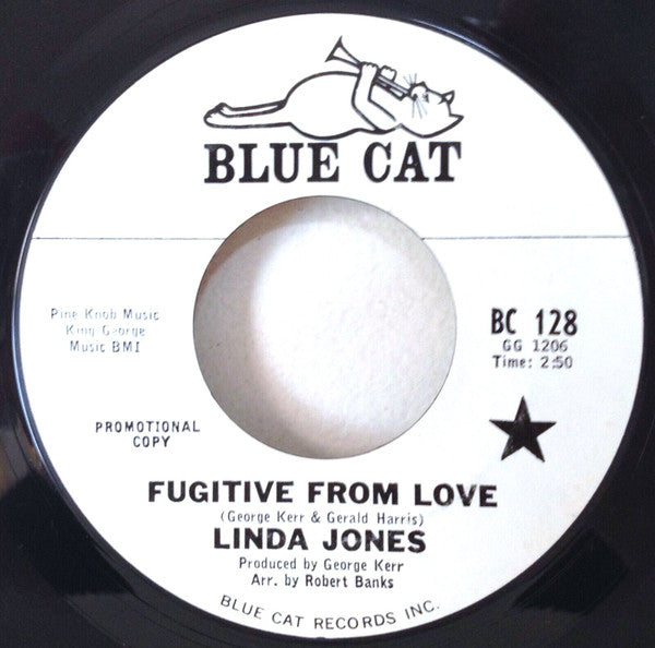 Linda Jones : Fugitive From Love (7", Single, Promo)