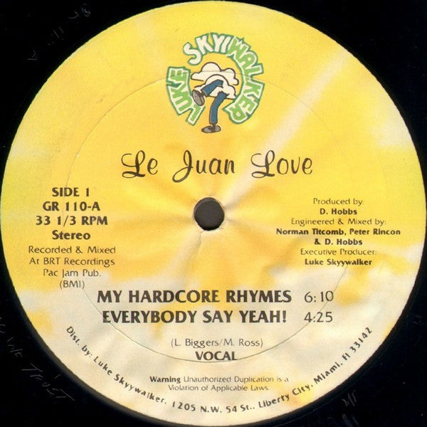 Le Juan Love : Everybody Say Yeah (12")