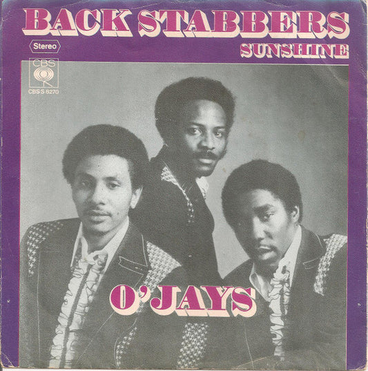 The O'Jays : Back Stabbers (7", Single)